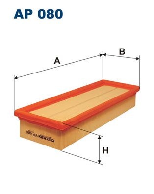 Citroen Air Filter Ap 080 Filtron