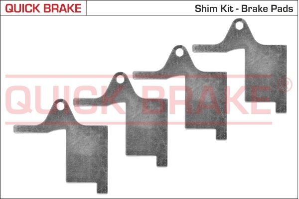 Anti-squeak foil, brake lining (back plate)