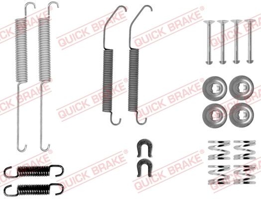QUICK BRAKE Accessory Kit, brake shoes 105-0033  PEUGEOT,CITROËN,NISSAN,iOn Schrägheck,C-Zero Schrägheck,JUKE (F15),NV200 / Evalia Bus