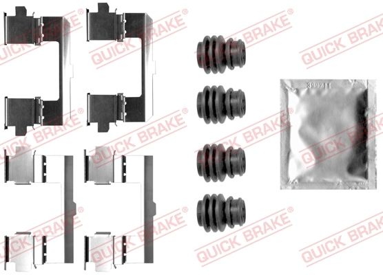 QUICK BRAKE Accessory Kit, disc brake pads 109-0048  MAZDA,DS,CX-5 (KE, GH),CX-5 (KF),DS 5 Schrägheck