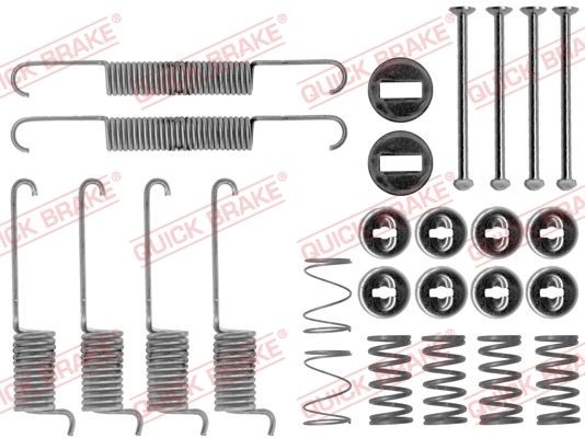 QUICK BRAKE Accessory Kit, brake shoes 105-0715  MERCEDES-BENZ,T1 Kasten (602),T1 Pritsche/Fahrgestell (602),T1 Bus (602)
