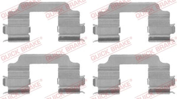 QUICK BRAKE Accessory Kit, disc brake pads 109-1709  OPEL,SUZUKI,VAUXHALL,AGILA (B) (H08),SWIFT III (MZ, EZ),Splash Schrägheck,Agila Mk II (B) (H08)