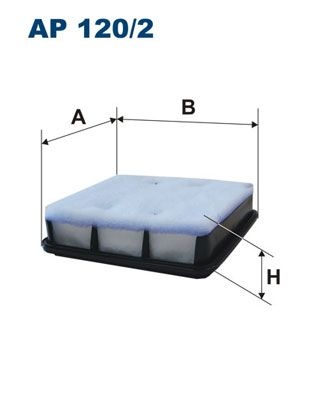 Filtron Luftfilter Ap 1202 Mitsubishi Ap120/2 Storlek 2
