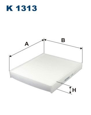 Filtron Invandigt Filter K 1313 Volkswagen K1313 Storlek 2