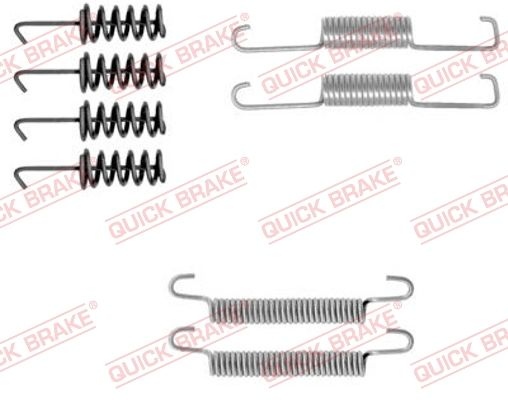 QUICK BRAKE Accessory Kit, parking brake shoes 105-0774  VW,MERCEDES-BENZ,LT 28-35 I Kastenwagen (281-363),LT 28-46 II Kastenwagen (2DA, 2DD, 2DH)