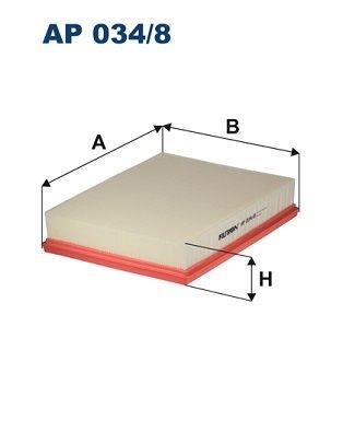 Filtron Luftfilter Ap 0348 Renault Ap034/8 Storlek 2