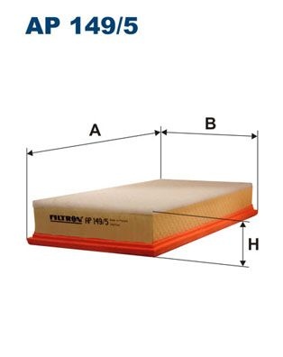 Filtron Luftfilter Ap 1495 Volkswagen Ap149/5 Storlek 2