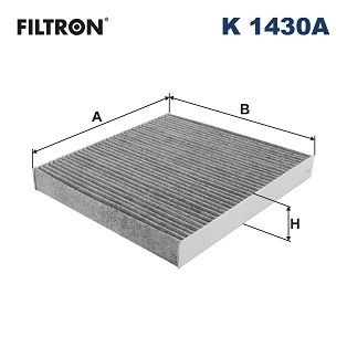 Filtron Invandigt Filter K 1430A Kia K1430a Storlek 2
