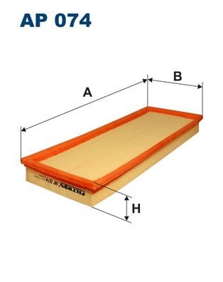 Filtron Luftfilter Ap 074 Ford Ap074 Storlek 2