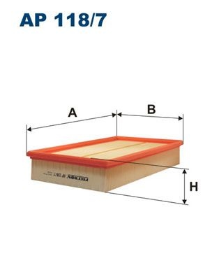 Filtron Luftfilter Ap 1187 Mercedes-Benz Ap118/7 Storlek 2