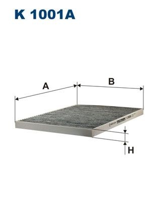 Filtron Invandigt Filter K 1001A Opel K1001a Storlek 2