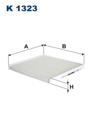 Filtron Invandigt Filter K 1323 Toyota K1323 Storlek 2