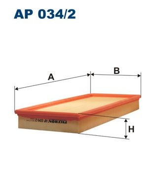 Filtron Luftfilter Ap 0342 Mercedes-Benz Ap034/2 Storlek 2