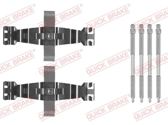 QUICK BRAKE Accessory Kit, disc brake pads 109-0022 AUDI,OPEL,PEUGEOT,A6 Avant (4G5, 4GD, C7),Q5 (8RB),A6 Limousine (4G2, 4GC, C7)