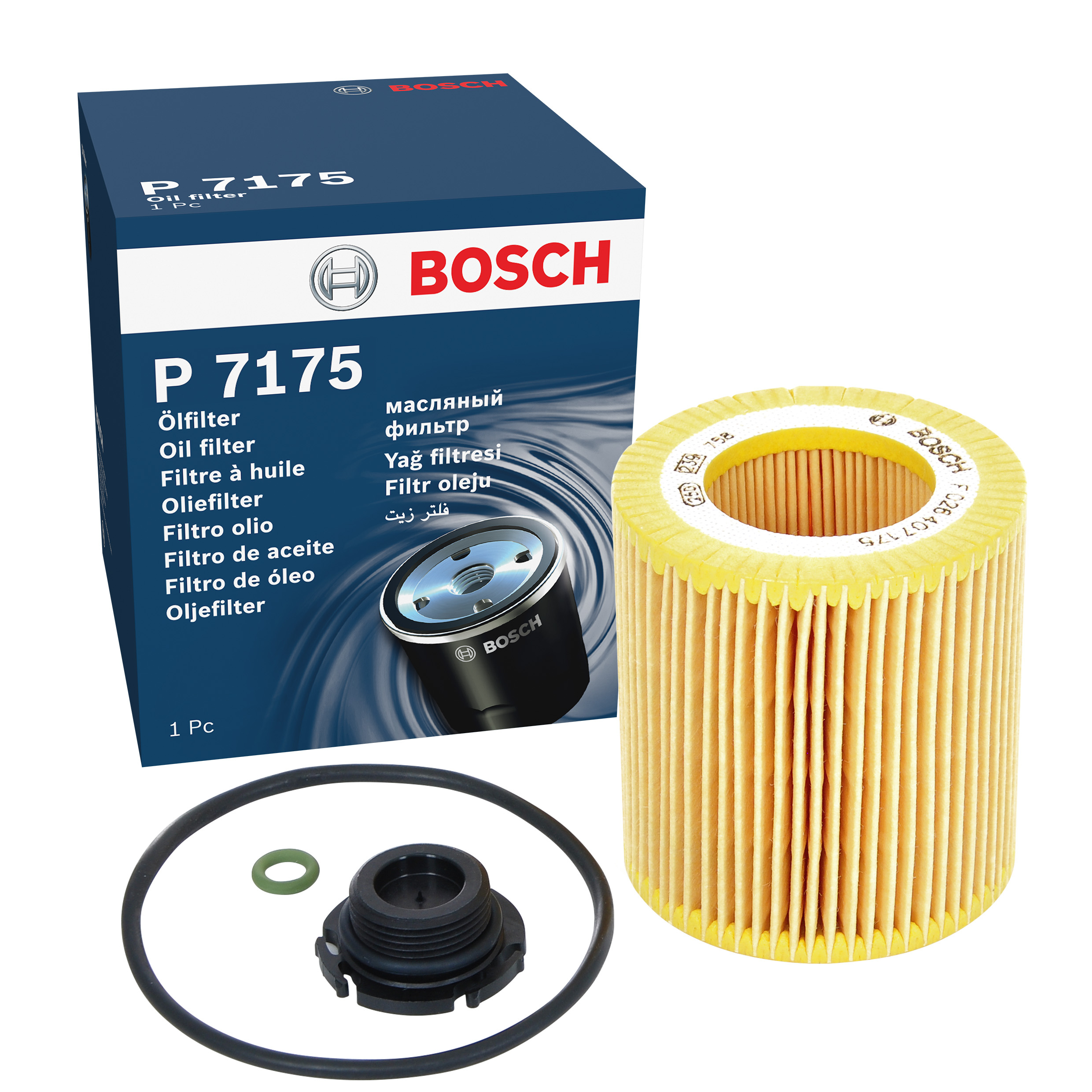 BOSCH Oil filter Filter Insert F 026 407 175 Engine oil filter BMW,5 Touring (F11),5 Limousine (F10),1 Schrägheck (F20),3 Touring (F31)