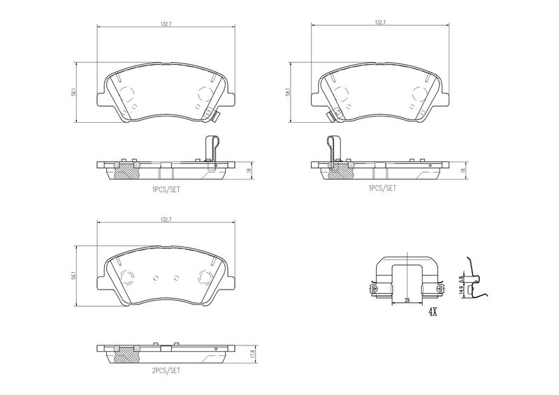 BREMBO Brake pad set PRIME LINE with acoustic wear warning P 30 098 Brake pads,Brake pad set, disc brake HYUNDAI,KIA,i20 III (BC3, BI3),Bayon (BC3)