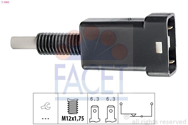 Brake light switch 7.1003 Facet