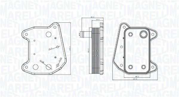 Oil cooler, Engine Oil