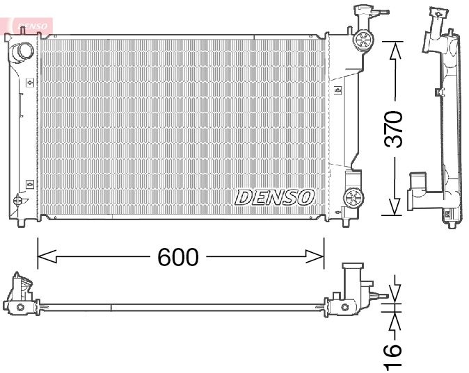 Radiator DRM50094 Denso