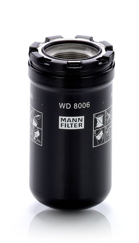 Filter, Hydraulics WD 8006 Mann