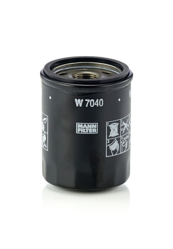MANN-FILTER Oil filter Spin-on Filter W 7040 Engine oil filter OPEL,FORD,FIAT,Corsa B Schrägheck (S93),Astra F CC (T92),VECTRA B (36_)