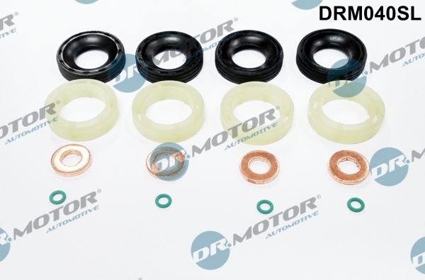 DR.MOTOR AUTOMOTIVE Gaskets FORD,PEUGEOT,CITROËN DRM040SL 198185,198299,1982A0 Seal Kit, injector nozzle 1233683,1314368,198185,198299,1982A0