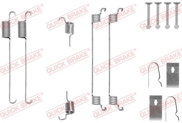 QUICK BRAKE Accessory Kit, brake shoes 105-0007 NISSAN,SUZUKI,MICRA III (K12),PIXO (UA0),Micra C+C III (K12),Alto (GF)
