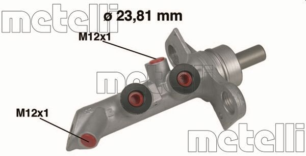 Metelli Huvudbromscylinder Renault 050485 Storlek 2