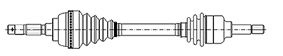 Metelli Drivaxel Toyota 170858 Storlek 2