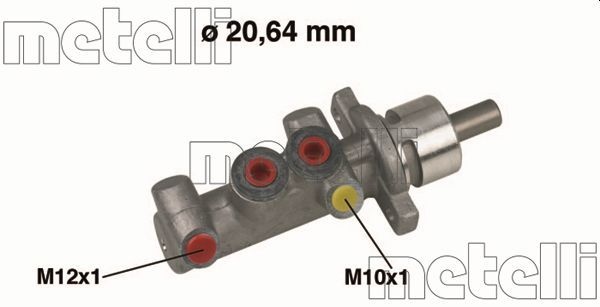 Metelli Huvudbromscylinder Renault 050416 Storlek 2