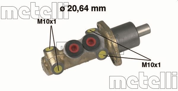 Metelli Huvudbromscylinder Renault 050059 Storlek 2