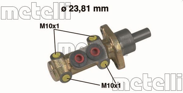Metelli Huvudbromscylinder Renault 050418 Storlek 2