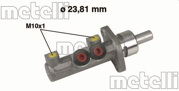 Metelli Huvudbromscylinder Renault 050412 Storlek 2