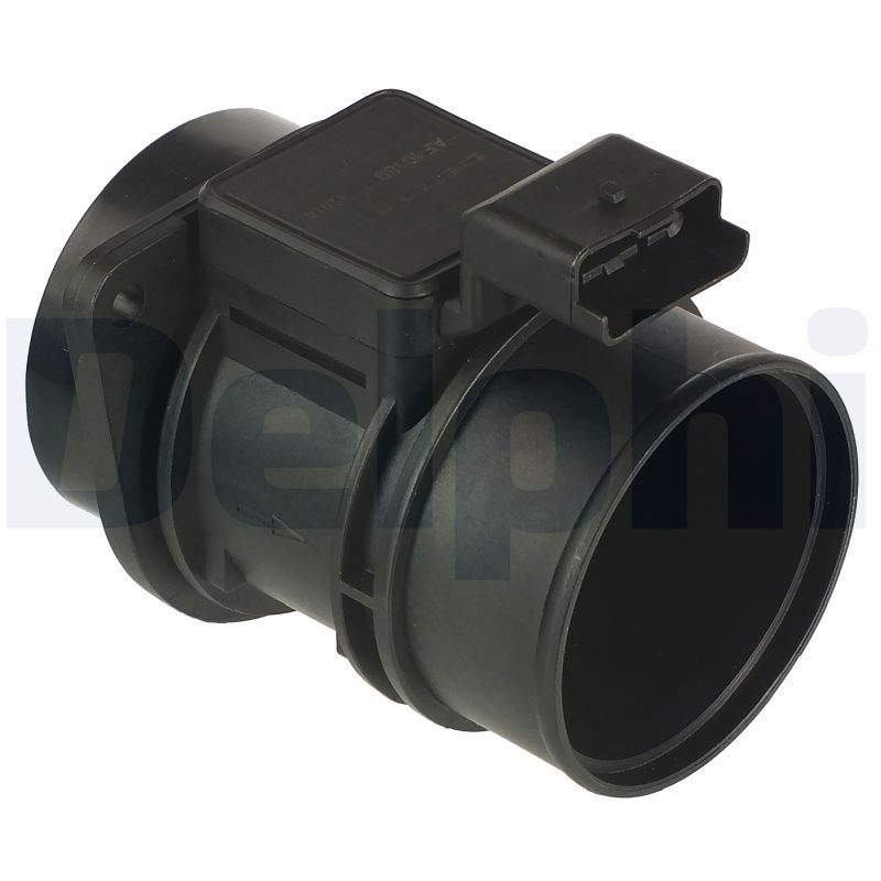 DELPHI Mass air flow sensor with housing AF10189-12B1 Air mass sensor,MAF sensor OPEL,RENAULT,NISSAN,Vivaro A Kastenwagen (X83),Vivaro A Combi (X83)