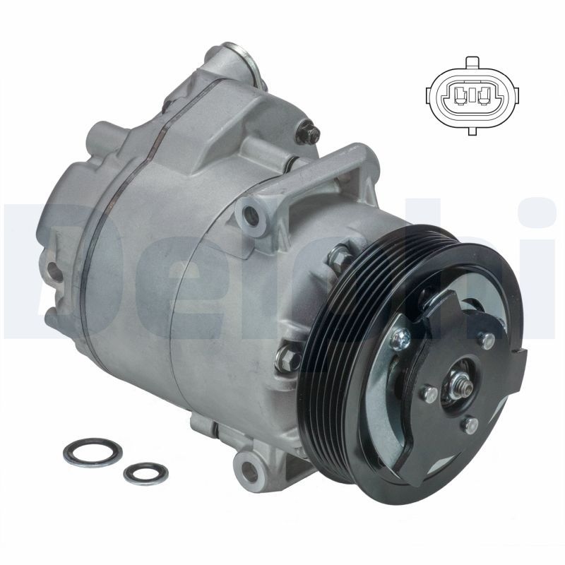 DELPHI AC Compressor PAG 46 TSP0155967 Compressor, air conditioning OPEL,VAUXHALL,Astra J Sports Tourer (P10),ASTRA J,Meriva B (S10),Astra J GTC (P10)
