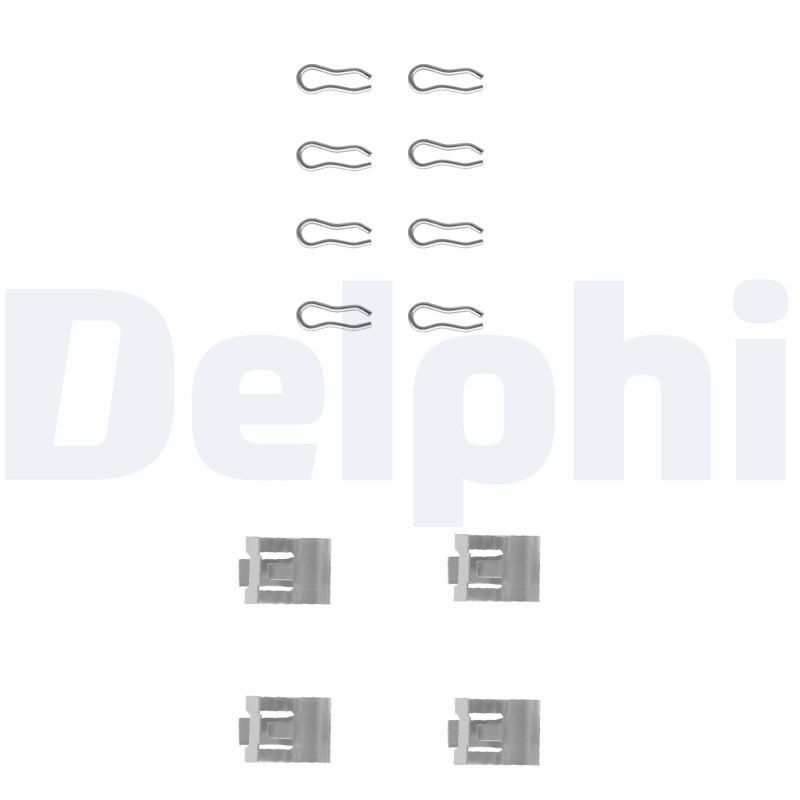 DELPHI Accessory Kit, disc brake pads LX0075  FIAT,SEAT,ALFA ROMEO,Panda Schrägheck (141_),Uno Schrägheck (146_),CROMA (154),131 Limousine (131_)