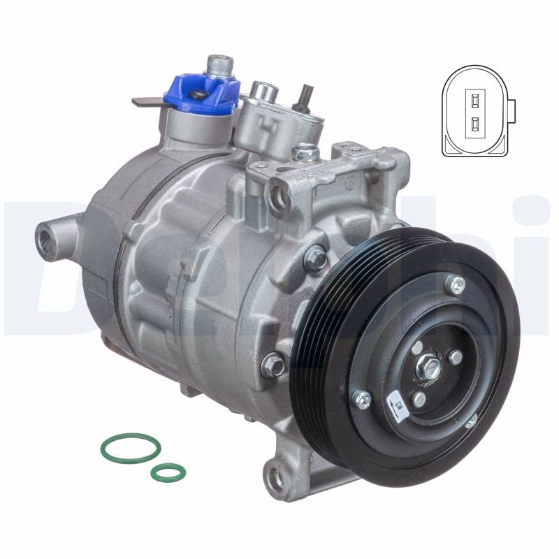 DELPHI AC Compressor VW,AUDI,SKODA TSP0155997 1K0820803E,1K0820803F,1K0820803G Compressor, air conditioning 1K0820803H,1K0820803J,1K0820803K,5K0820803