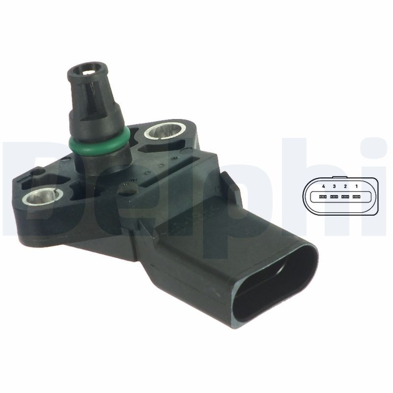 DELPHI Sensors VW,AUDI,FORD PS10117 038906051C,1209552,3M219E928AA Air Pressure Sensor, height adaptation 038906051C,038906051C,038906051C,038906051C