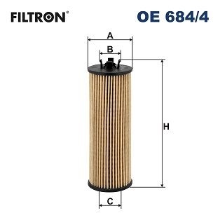 Filtron Oljefilter Oe 6844 Opel Oe684/4 Storlek 2