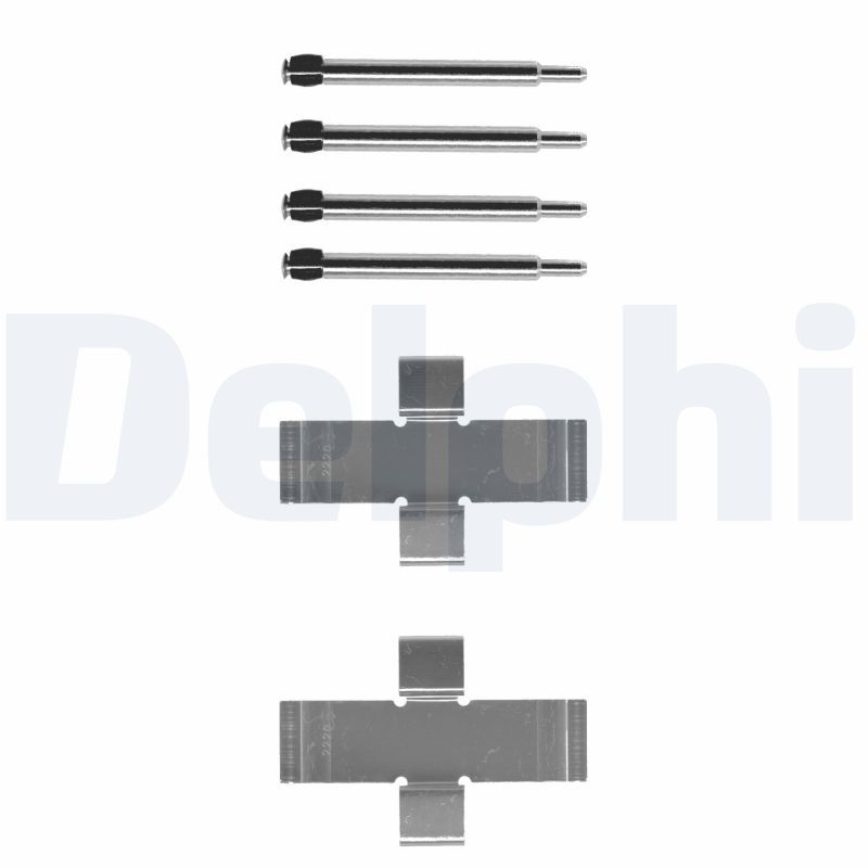 DELPHI Accessory Kit, disc brake pads LX0006 VW,MERCEDES-BENZ,BMW,TRANSPORTER II Bus,TRANSPORTER II Kasten,TRANSPORTER II Pritsche/Fahrgestell