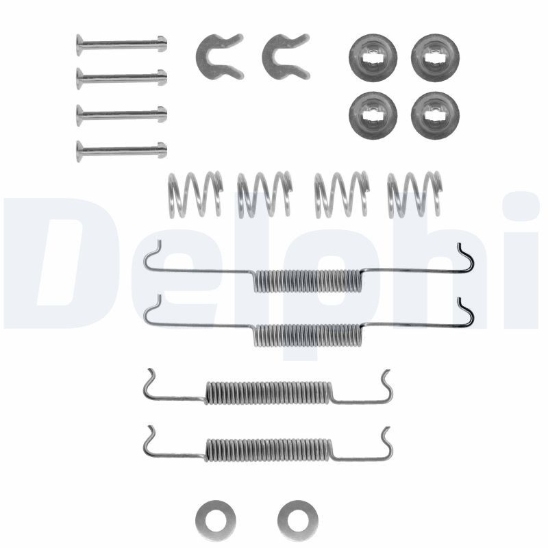 DELPHI Accessory Kit, brake shoes LY1009 VW,PORSCHE,VW Kaefer Typ 1,K70 (48),924 Coupe