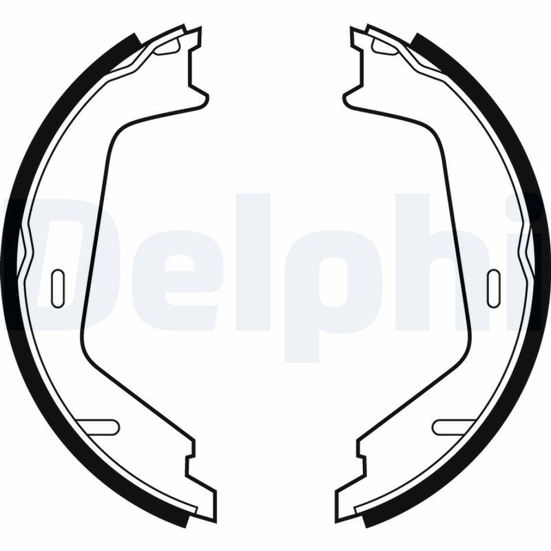 DELPHI Handbrake Shoes LS1884 Parking Brake Pads,Handbrake Pads VOLVO,V70 II (285),XC90 I (275),S60 I (384),V70 I (875, 876),XC70 Cross Country (295)
