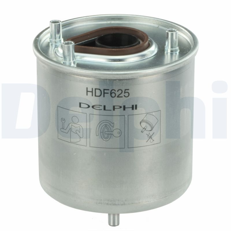 DELPHI Fuel Filter In-Line Filter HDF625 FIAT,PEUGEOT,TOYOTA,Scudo (270_, 272_),Scudo Kastenwagen (270_, 272_)
