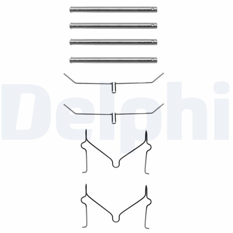DELPHI Accessory Kit, disc brake pads LX0182 TOYOTA,LAND CRUISER (PZJ7_, KZJ7_, HZJ7_, BJ7_, LJ7_, RJ7_),HILUX VI Pick-up (_N1_)