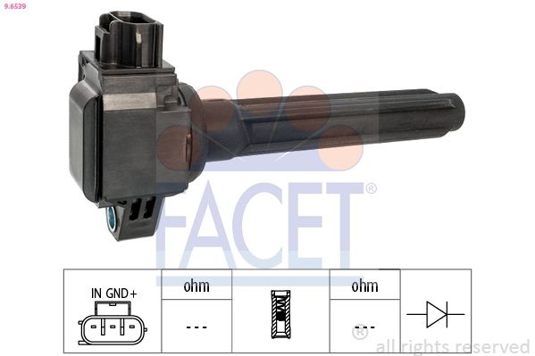 Ignition Coil 9.6539 Facet