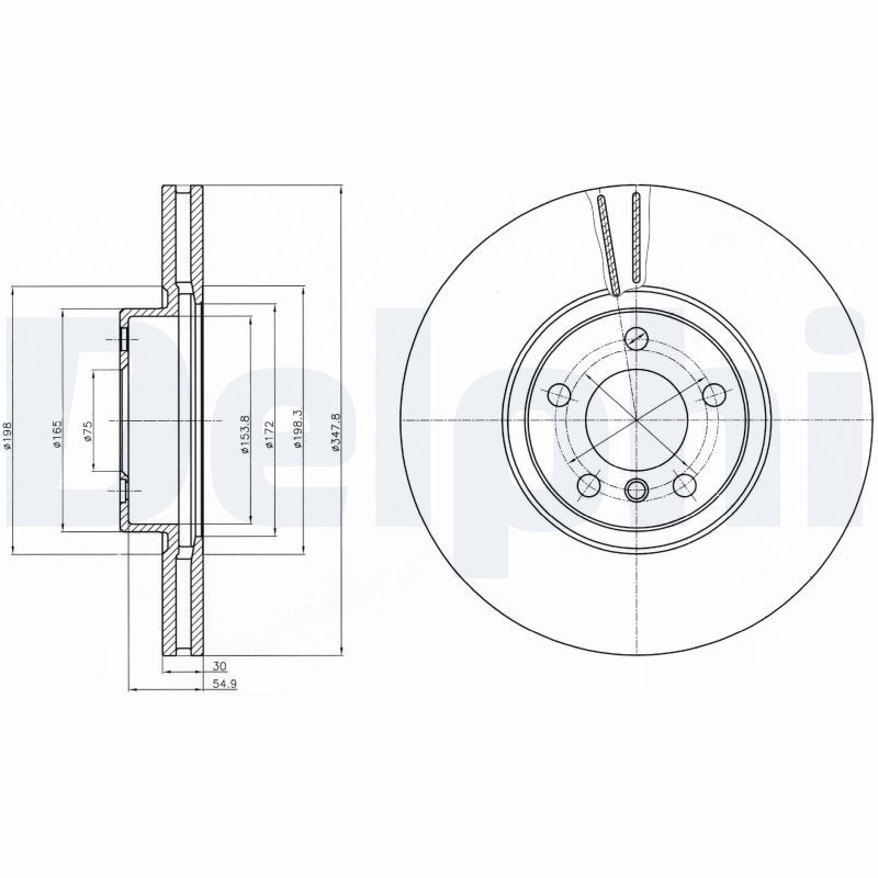 DELPHI Brake disc BMW BG9063C 34116771986,34116793244,34116868938 Brake rotor,Brake discs,Brake rotors 34116886477