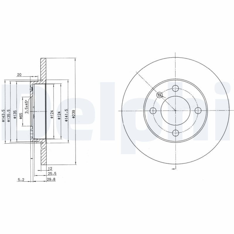 DELPHI Brake disc solid BG2116 Brake rotor,Brake discs VW,AUDI,SEAT,GOLF I Cabriolet (155),GOLF II (19E, 1G1),GOLF III (1H1),Golf III Cabrio (1E7)