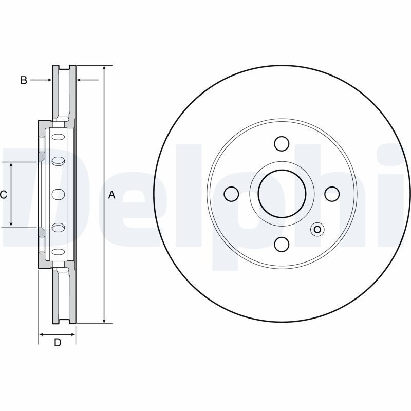 DELPHI Brake disc Vented BG4647C Brake rotor,Brake discs VW,SKODA,SEAT,up! Schrägheck (121, 122, BL1, BL2),load up! Kastenwagen (121, 122, BL1, BL2)