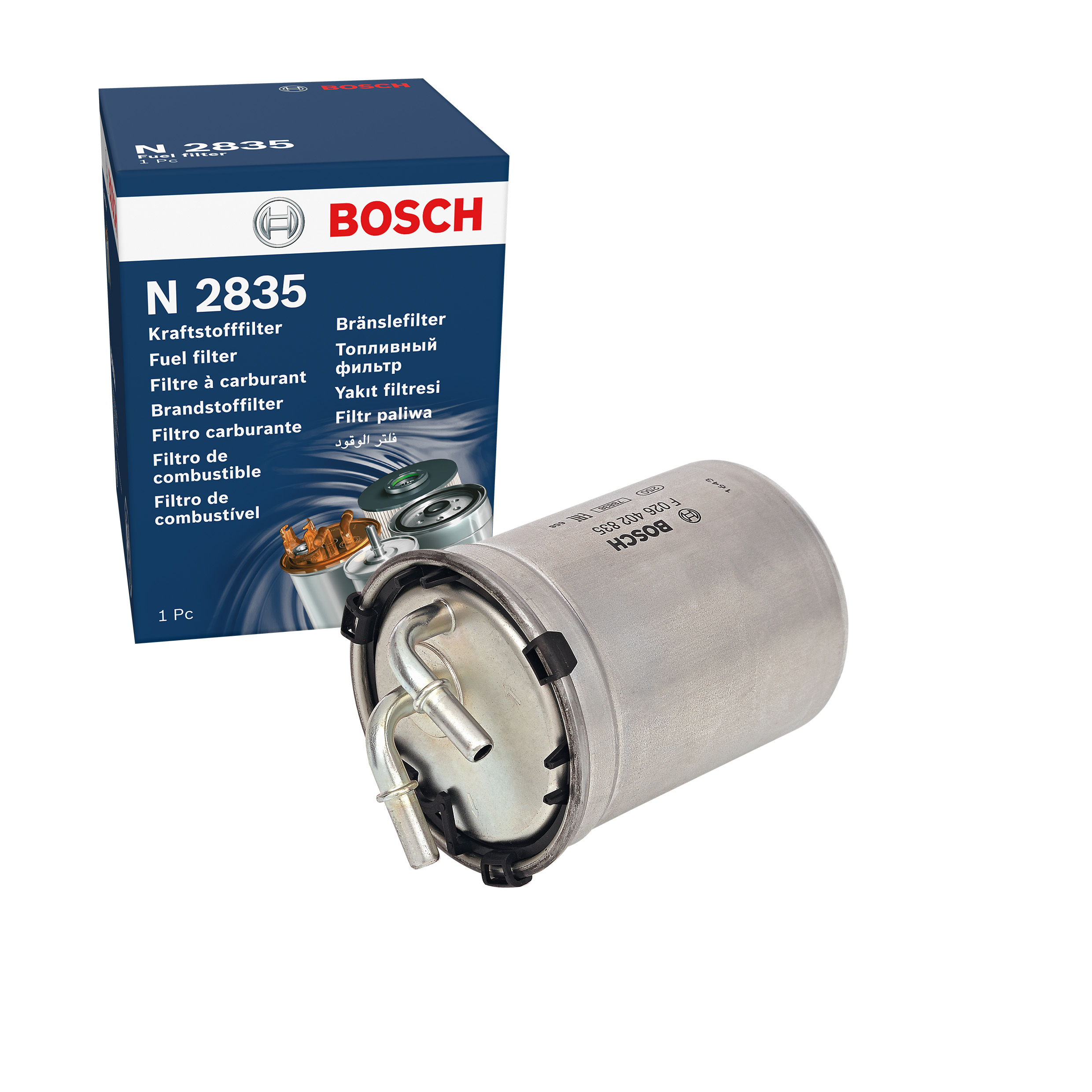 BOSCH Fuel Filter VW,AUDI,SKODA F 026 402 835 6C0127400,6C0127400A,6R0127400C  6C0127400,6C0127400A,6R0127400C,6C0127400,6C0127400A,6R0127400C