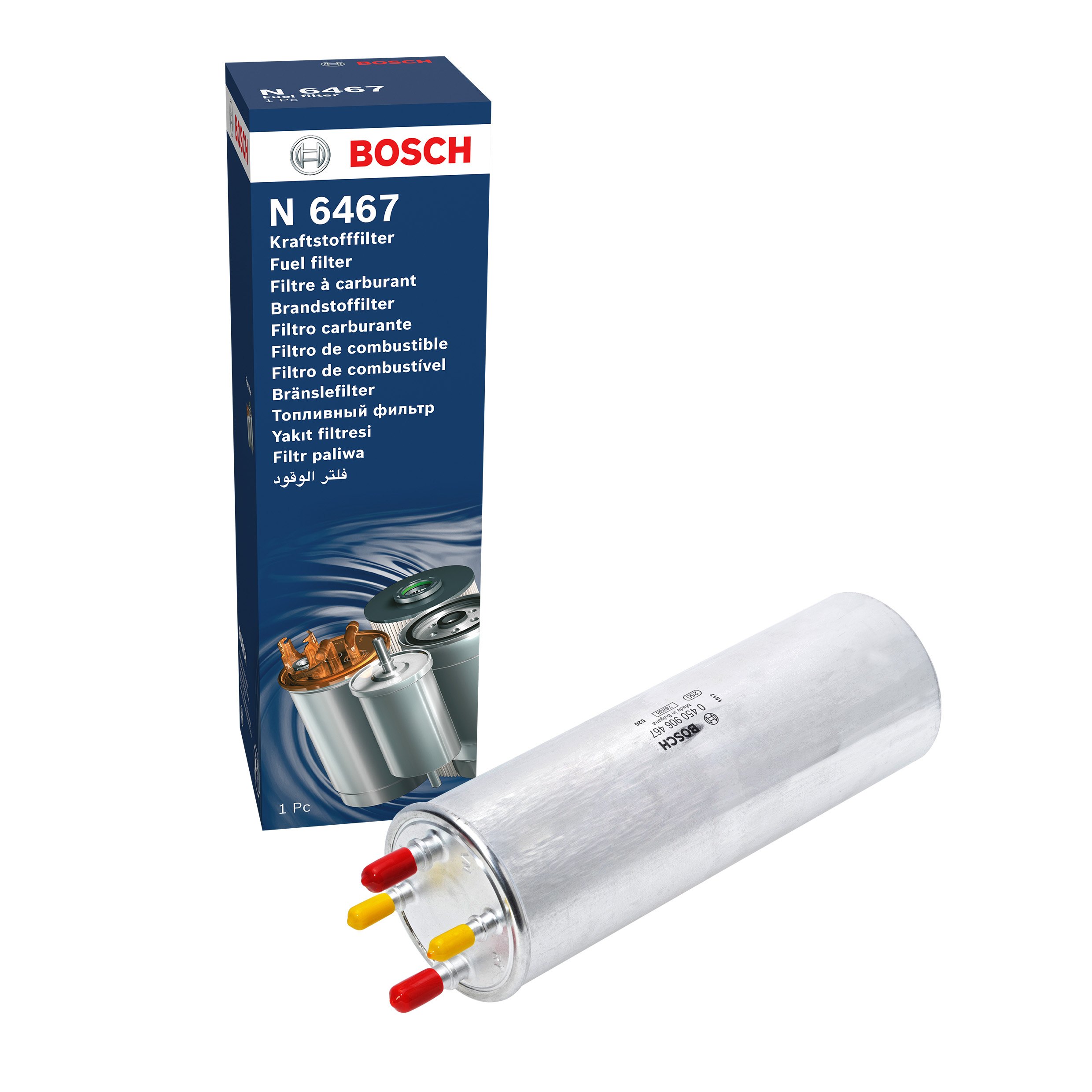 BOSCH Fuel Filter In-Line Filter 0 450 906 467 VW,Transporter V Bus (7HB, 7HJ, 7EB, 7EJ, 7EF, 7EG, 7HF, 7EC)